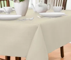 Broyhill Antique White Fabric Tablecloth -Home Improvement Sale 810569769