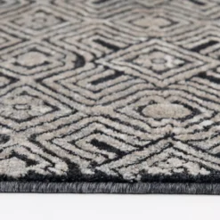 Colin Dark Blue & Whitecap Geometric Area Rug, (8' X 10') -Home Improvement Sale 810586497 810586493 810586501 4 1