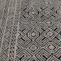 Colin Dark Blue & Whitecap Geometric Area Rug, (8' X 10') -Home Improvement Sale 810586497 810586493 810586501 6 1