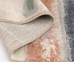 Hadlee Sand, Coral & Green Abstract Area Rug, (5' X 7') -Home Improvement Sale 810586500 810586496 810586492 5 2