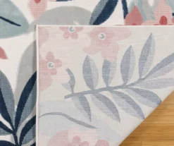 Broyhill Nauru Blue & Pink Floral Outdoor Area Rug -Home Improvement Sale 810586608 810586609 810586610 A2 1 1