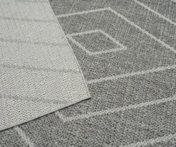 Jani Lagos Gray Geometric Outdoor Area Rug, (5' X 7') -Home Improvement Sale 810586754 810586755 810586756 A0 3 1
