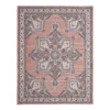 Braiden Orange & Navy Floral Medallion Outdoor Area Rug, (8' X 10') -Home Improvement Sale 810587368 810587369 810587370 1 1