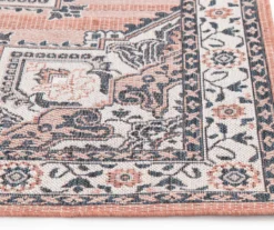 Broyhill Braiden Orange & Navy Floral Medallion Outdoor Area Rug -Home Improvement Sale 810587368 810587369 810587370 2
