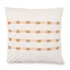White & Tan Panna Stripe Throw Pillow -Home Improvement Sale 810590726 A0