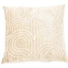New Beginnings Brown Rice & White Loop Chenille Square Throw Pillow -Home Improvement Sale 810591653 A0