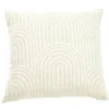 New Beginnings Fog Green & White Arch Chenille Square Throw Pillow -Home Improvement Sale 810591654 A0