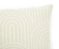 New Beginnings Fog Green & White Arch Chenille Square Throw Pillow -Home Improvement Sale 810591654 A8 2