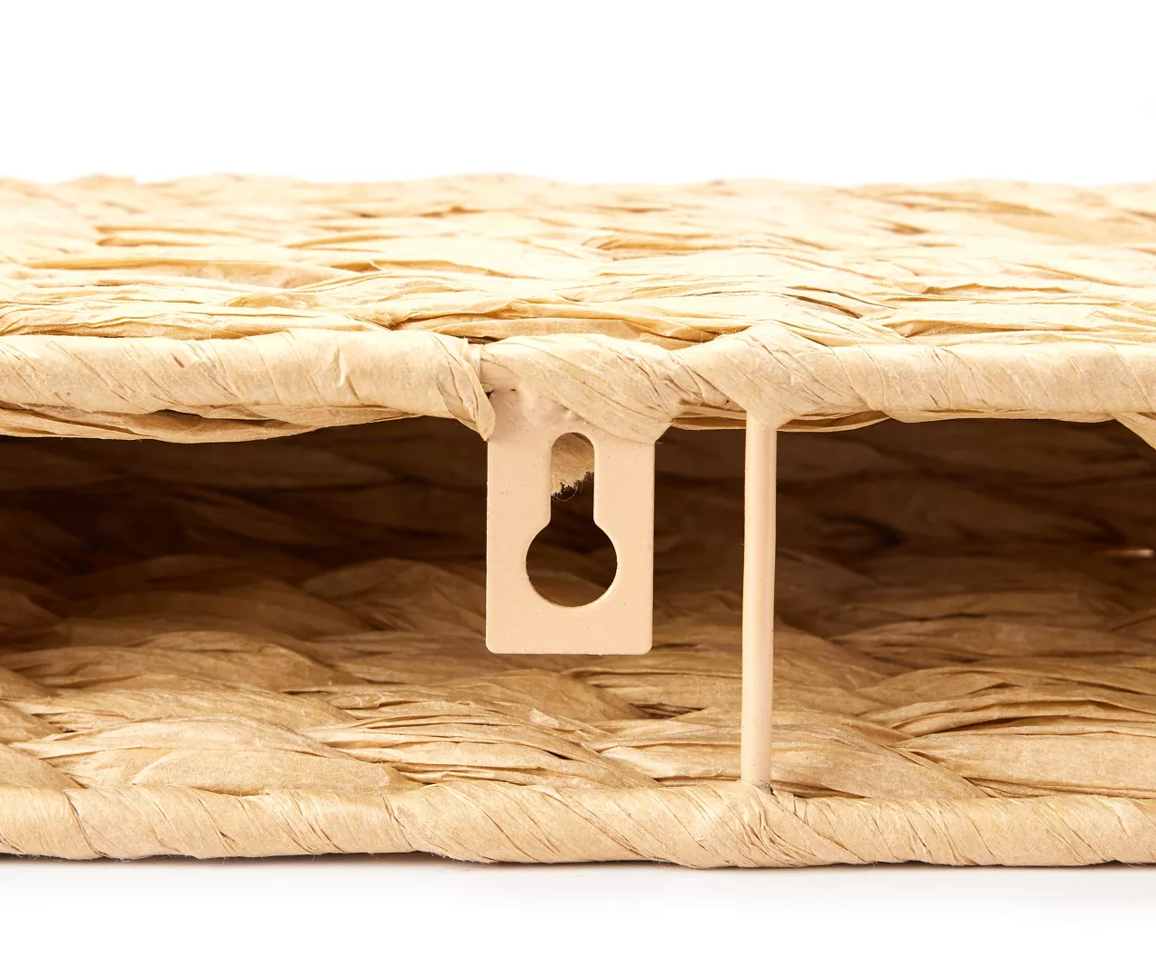 Natural Brown Woven Wall Shelf, 2-Pack 5 Natural Brown Woven Wall Shelf, 2-Pack - Image 3