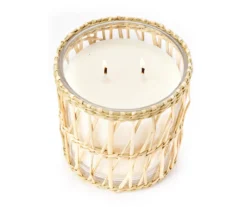 Wild Sedona Tangerine & Black Currant 2-Wick Seagrass Sleeve Candle, 14 Oz. -Home Improvement Sale 810602437 810602436 810602438 810602460 A8 2 1