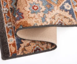 Broyhill Blue & Tan Traditional Floral Accent Rug -Home Improvement Sale 810602620 810602619 A8 1