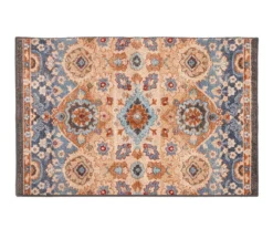Broyhill Blue & Tan Traditional Floral Accent Rug -Home Improvement Sale 810602761 A0