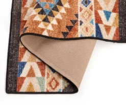 Broyhill Orange & Brown Geometric Accent Rug -Home Improvement Sale 810602767 A8 1