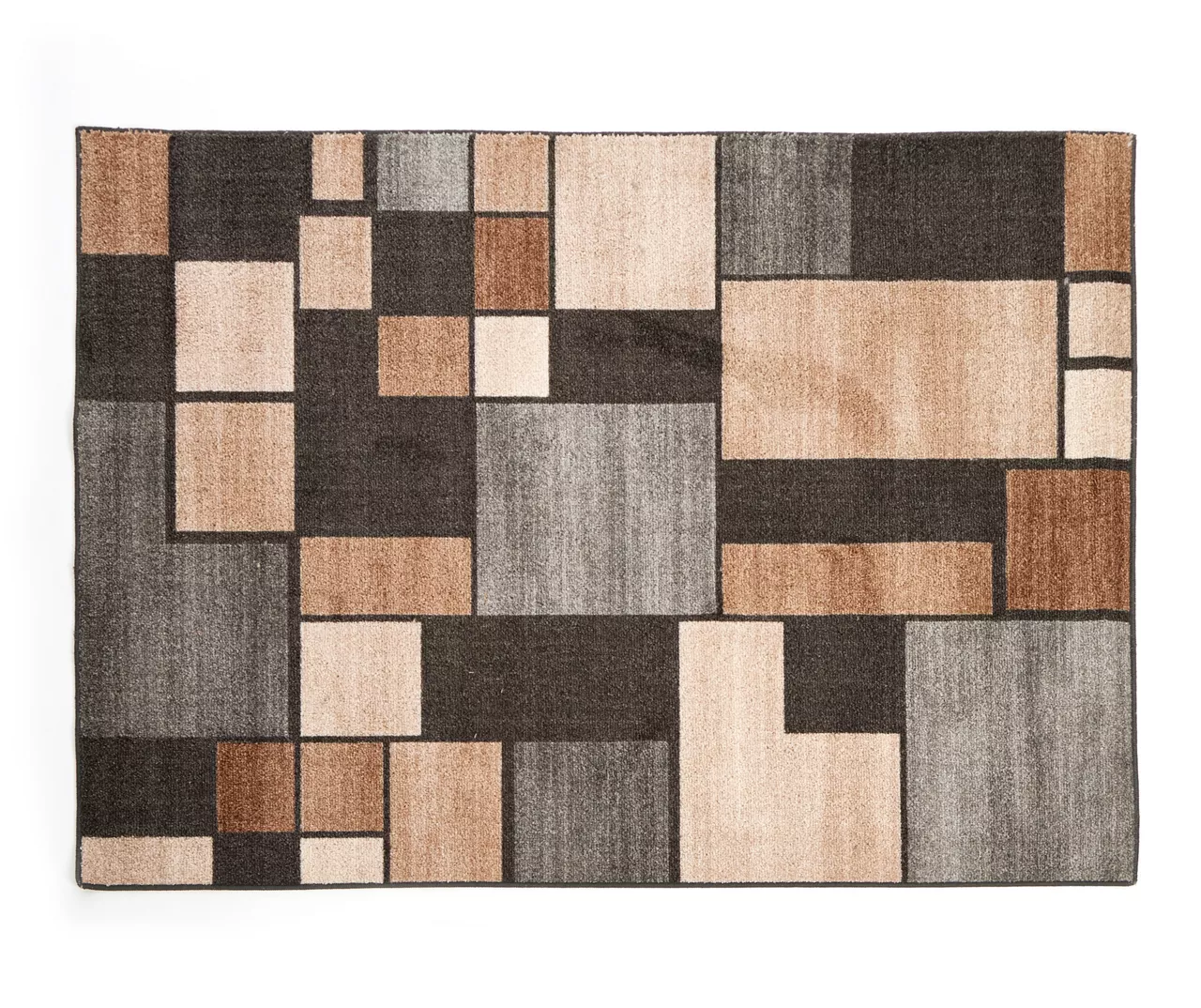 Broyhill Gray & Taupe Color Block Accent Rug 5 Broyhill Gray & Taupe Color Block Accent Rug - Image 3