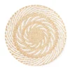 Tan & White Spiral Woven Grass Wall Decor -Home Improvement Sale 810603849 A0