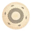 Tan & Black Spiral Woven Grass Wall Decor -Home Improvement Sale 810603850 A0