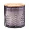 Blooming Magnolia & Lily Purple Geometric Glass Jar Candle, 16 Oz. -Home Improvement Sale 810604234 A0 1