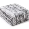 Gray & White Herringbone Queen/King Plush Velvet Blanket -Home Improvement Sale 810609052 A0 1