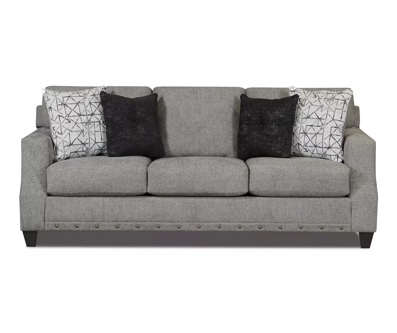 Alexandria Gray Chenille Sofa 3 Alexandria Gray Chenille Sofa