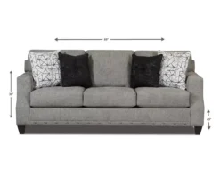 Alexandria Gray Chenille Sofa 17 Alexandria Gray Chenille Sofa -Home Improvement Sale 810616679 A8