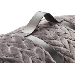 Atmosphere Gray Zigzag-Embossed Velvet Queen Blanket -Home Improvement Sale 810617179 810530980 3