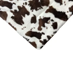Cream & Brown Cow Print Faux Fur King Comforter -Home Improvement Sale 810617565 810617566 A8 3
