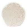 Cream Faux Fur Round Throw Pillow