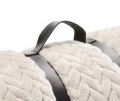 Whisper White Zigzag-Embossed Velvet Queen Blanket -Home Improvement Sale 810617573 A8 2