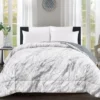 Gray Marble Print Faux Fur Full/Queen Comforter -Home Improvement Sale 810617619 810617562 A0 1