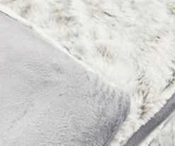 Gray Marble Print Faux Fur King Comforter -Home Improvement Sale 810617619 810617562 A8 4 2 1