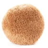 Brown Faux Fur Round Throw Pillow