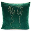 Festive Gathering Green Deer Linework Throw Pillow -Home Improvement Sale 810617917 A0 1