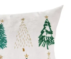 Ivory & Green Embroidered Trees Throw Pillow 7 Ivory & Green Embroidered Trees Throw Pillow -Home Improvement Sale 810618274 A8 2